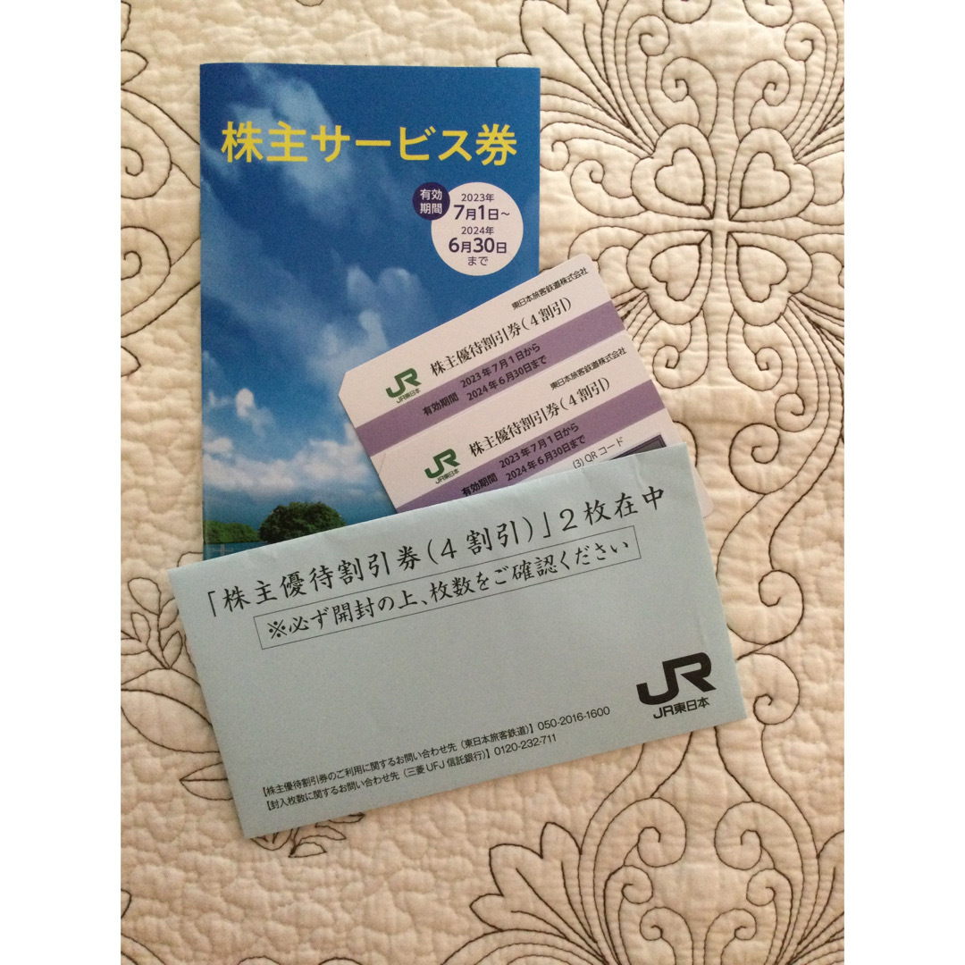 東日本旅客鉄道 株主優待 株主優待割引券(2枚）