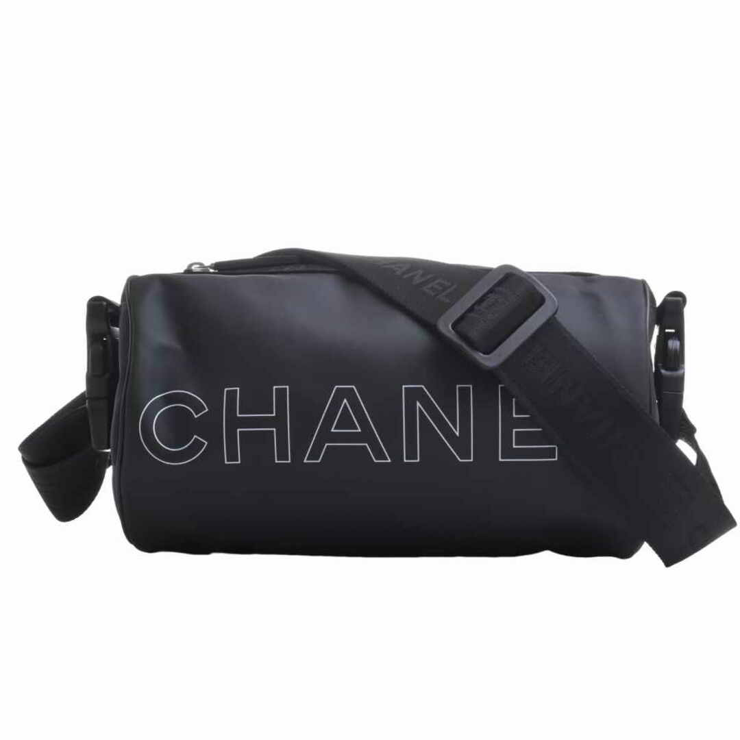 CHANEL シャネル ラバー スポーツライン ココマーク ショルダーバッグ - ブラック by