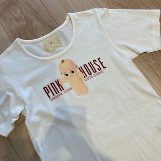 ピンクハウス(PINK HOUSE)のピンクハウス　キューピー　Tシャツ　ホワイト　白(Tシャツ(半袖/袖なし))
