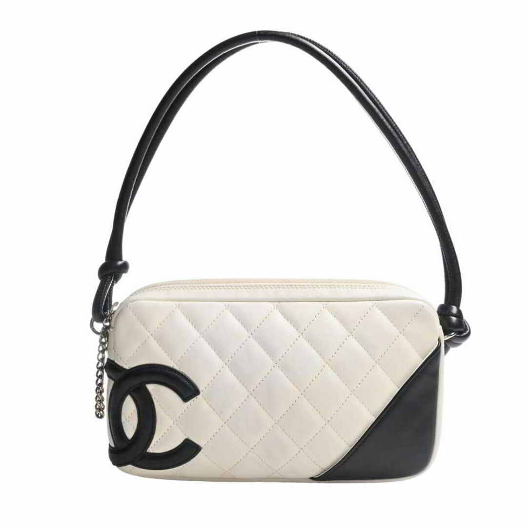 CHANEL シャネル レザー カンボン ボーリングバッグ ココマーク