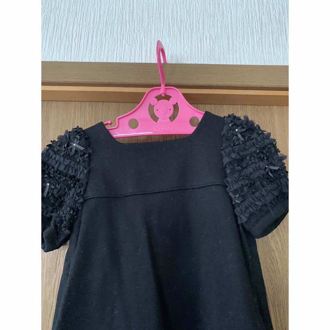 TOCCA(トッカ)のトッカ　お袖リボンワンピース　100 キッズ/ベビー/マタニティのキッズ服女の子用(90cm~)(ワンピース)の商品写真