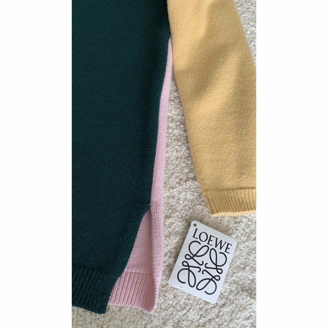 美品☆ LOEWE☆ロエべ☆ウールカシミヤオーバーサイズポロカラーセーター-