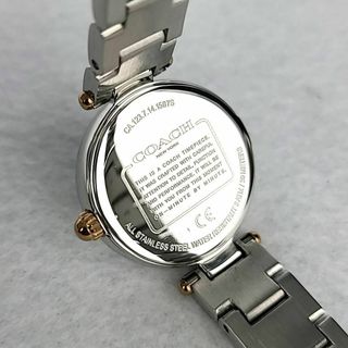COACH - ○美品稼働品 COACH シルバー文字盤 ダイヤベゼル ラウンド
