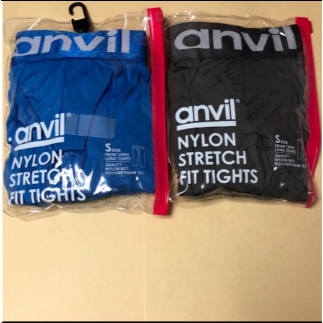 アンビル　anvil  ロング タイツ　メンズ　ストレッチ フィット タイツ　S メンズのレッグウェア(レギンス/スパッツ)の商品写真