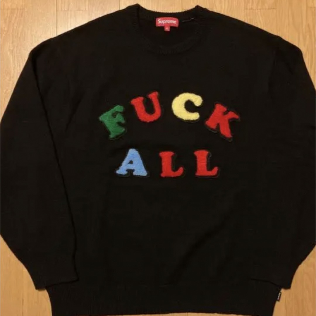 supreme jamie reid fuck all sweater S