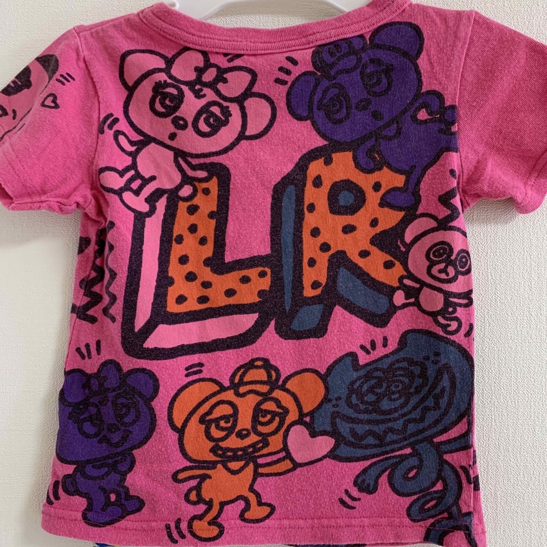 LOVE REVOLUTION(ラブレボリューション)のラブレボ Tシャツ 100cm ピンク キッズ/ベビー/マタニティのキッズ服女の子用(90cm~)(Tシャツ/カットソー)の商品写真