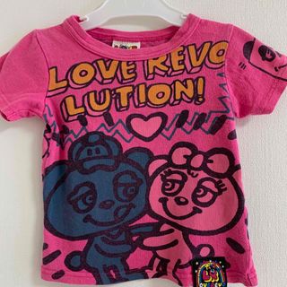 ラブレボリューション(LOVE REVOLUTION)のラブレボ Tシャツ 100cm ピンク(Tシャツ/カットソー)