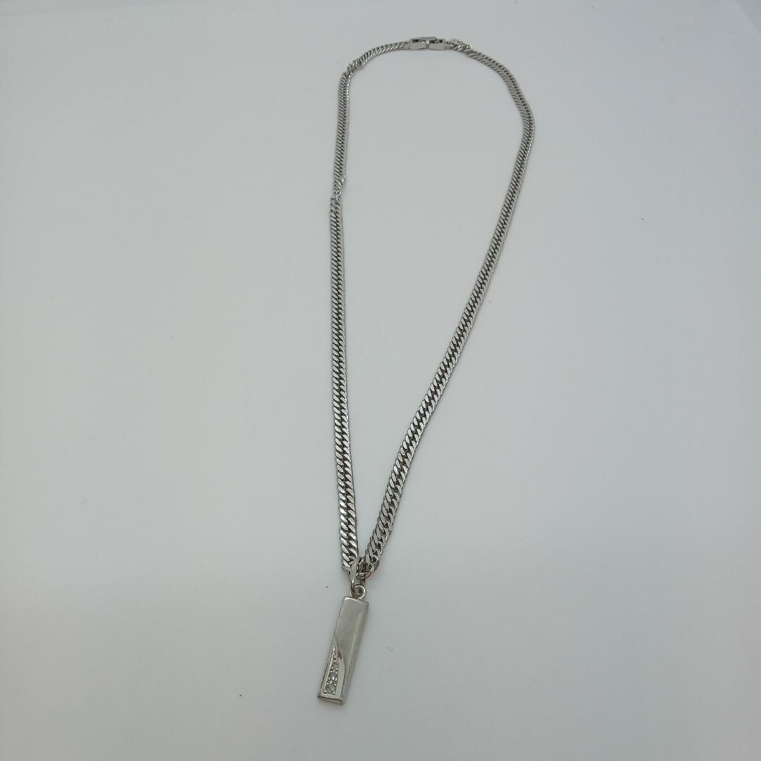 【良品】Ag925 喜平ネックレス 50㎝ ペンダントトップ ダイヤ0.07ct