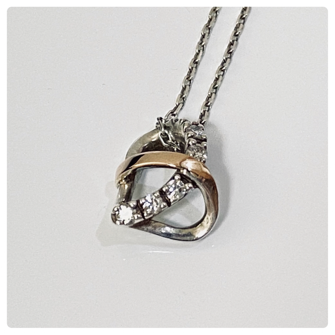 STARJEWELRY スタージュエリー 925 K18 ハート ネックレス