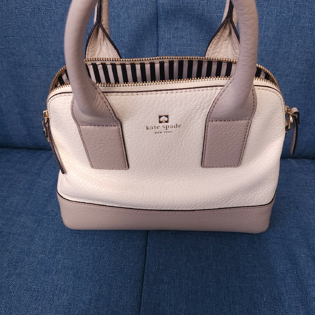 kate spade ハンド/ショルダーバッグオフホワイト/グレージュ
