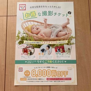 キタムラ(Kitamura)の【匿名配送】スタジオマリオ　8000円OFF券(ショッピング)