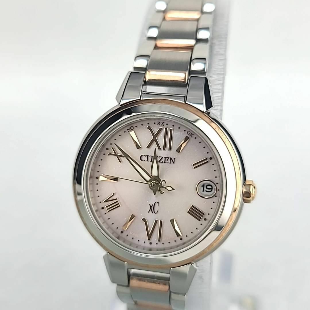 ビンテージ時計shop美品！CITIZEN XC デイト ラウンド シルバー×ゴールド 腕時計 603