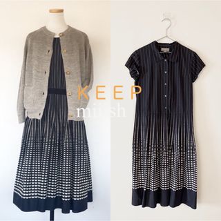 マーガレットハウエル(MARGARET HOWELL)の美品 マーガレットハウエル ハーフムーンドレス 63,720円(ひざ丈ワンピース)