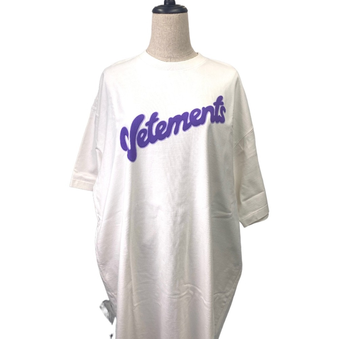 [USED/]半袖Ｔシャツ ヴェトモン オバーサイズTシャツ 白 ロゴ  tdc-000904-4d約885cm身幅
