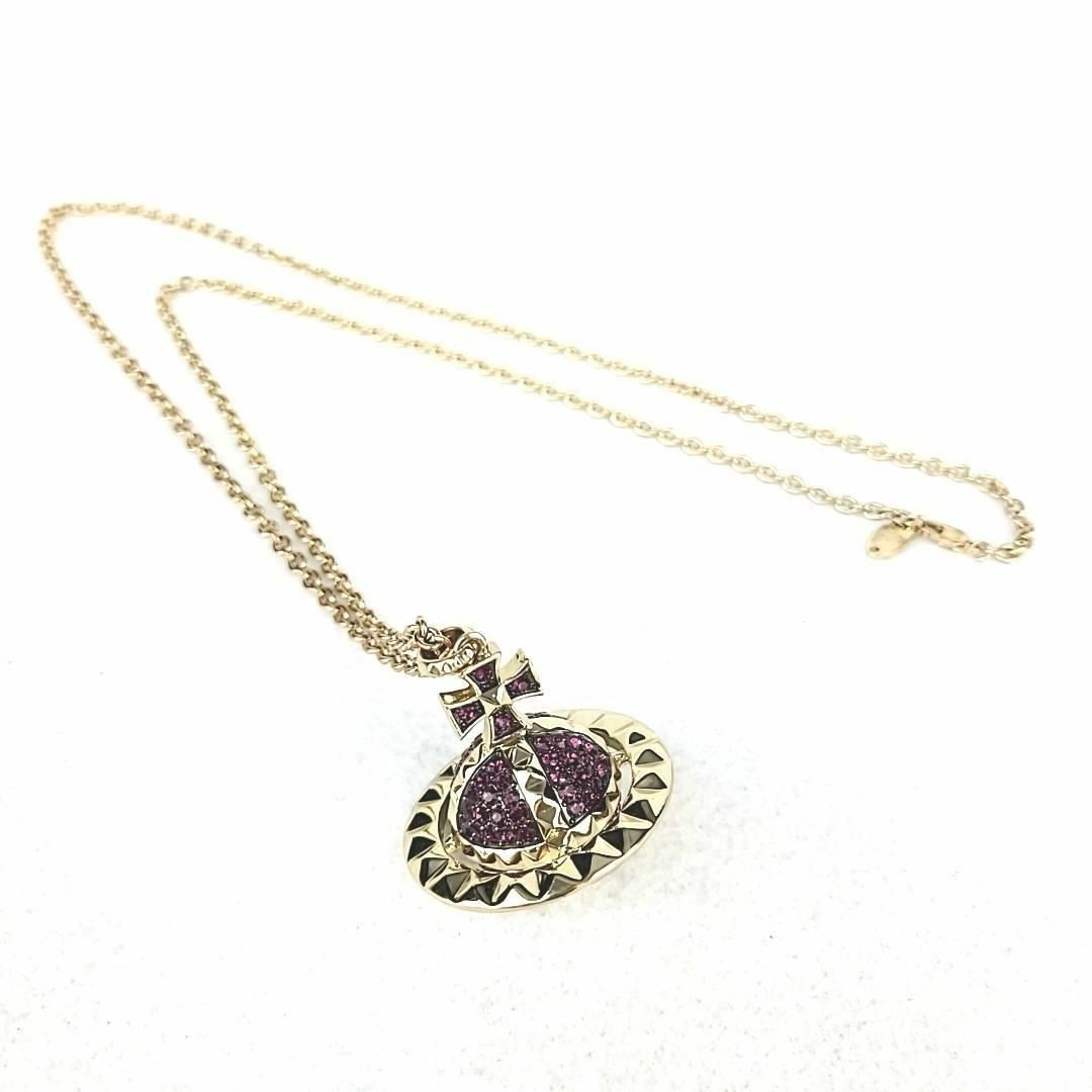 ★【美品】Vivienne Westwood オーブ ラインストーン ネックレス