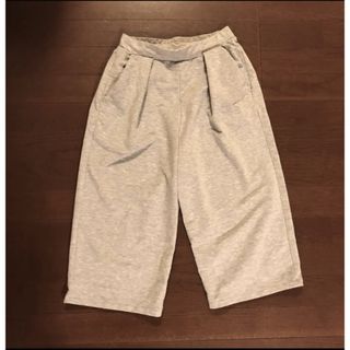 ユニクロ(UNIQLO)のUNIQLO AIRism ワイドパンツ ガウチョパンツ グレー(カジュアルパンツ)