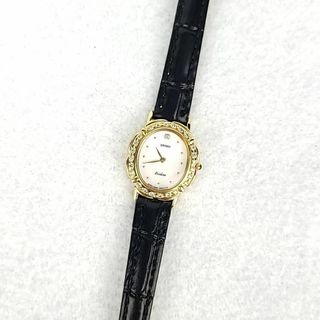 SEIKO - ☆【美品稼働品】SEIKO エクセリーヌ シェル文字盤 ダイベゼル