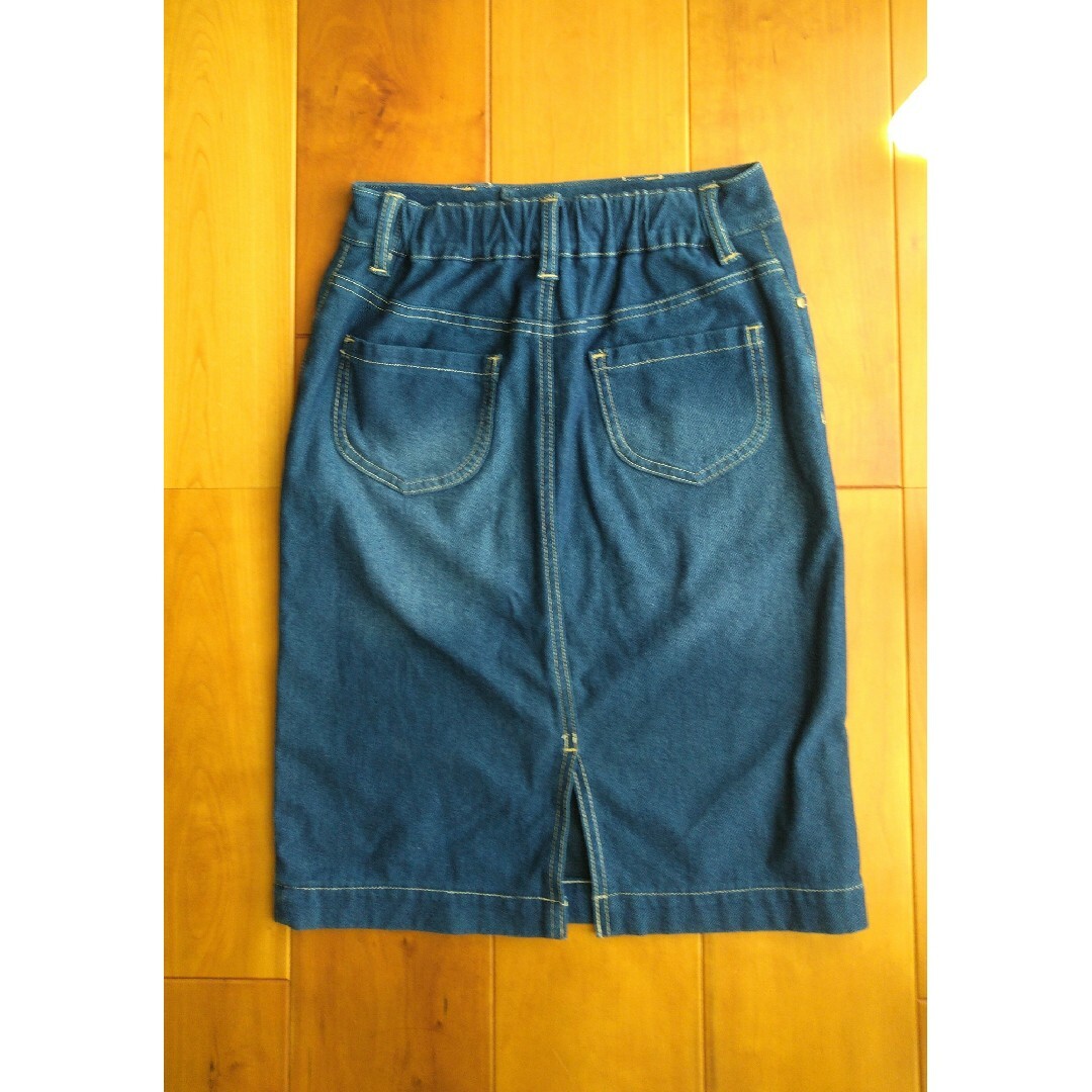 デニム スカート 薄地 レディースのスカート(ひざ丈スカート)の商品写真