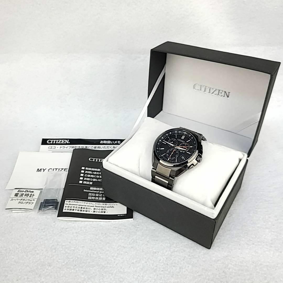 ☆【展示稼働品】CITIZEN アテッサ ブラックチタン クロノグラフ E660