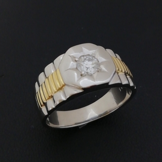 美品  リング 指輪 K18 Pt900 ダイヤ0.37ct