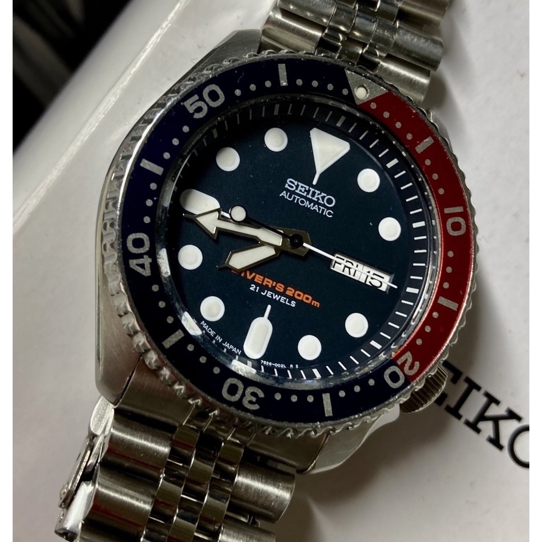 極美品最終2019年JAPANモデルネイビーボーイDIVER SKX009J1