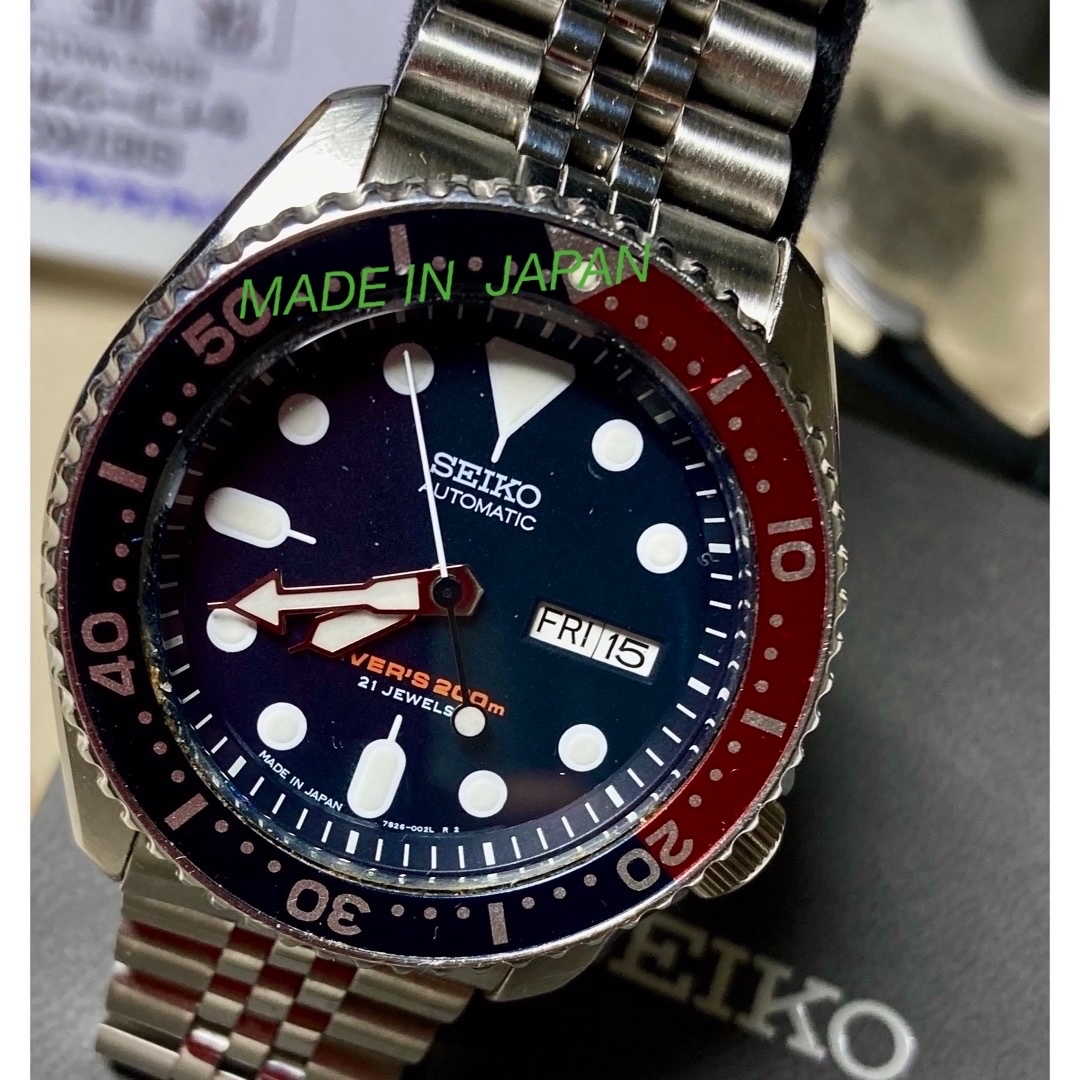 極美品最終2019年JAPANモデルネイビーボーイDIVER SKX009J1腕時計(アナログ)