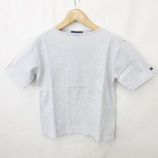 セントジェームス(SAINT JAMES)のセントジェームス カットソー Tシャツ 半袖 ボートネック 綿 グレー M(Tシャツ/カットソー(半袖/袖なし))