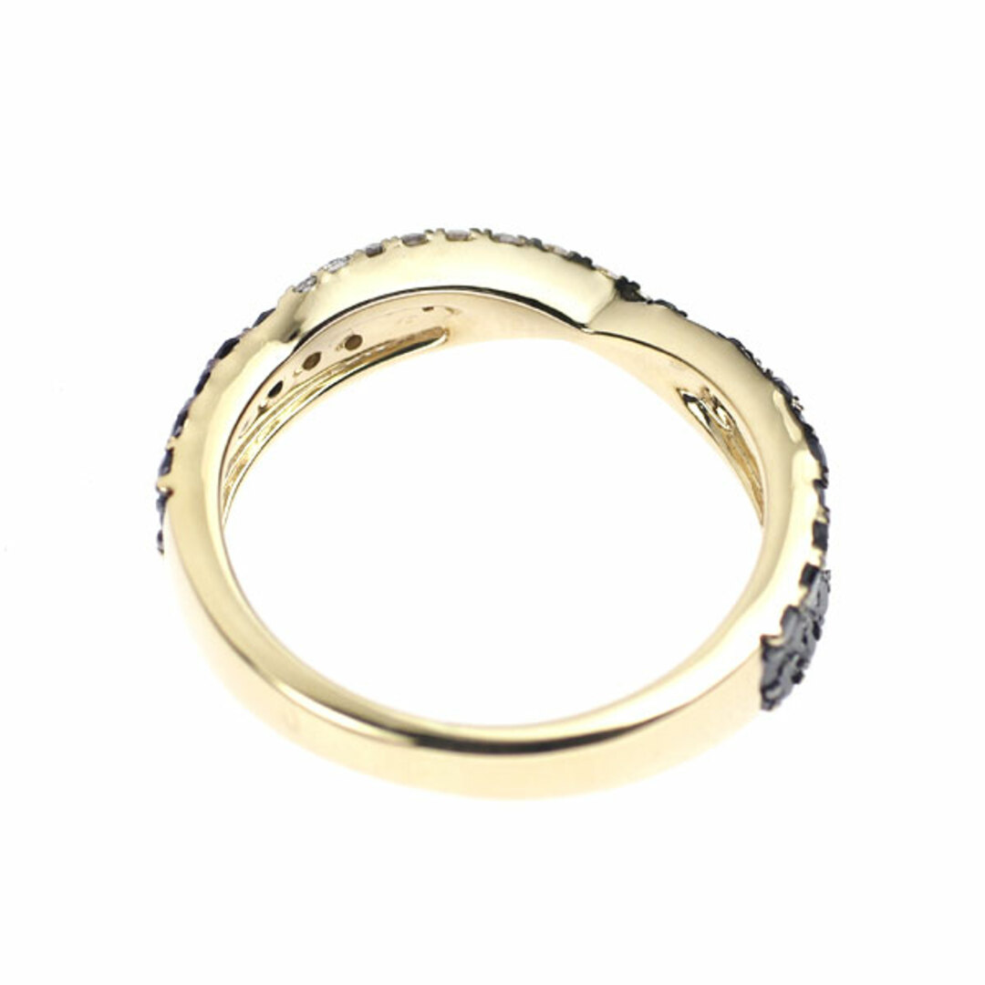 ブラックメッキ/ K18YG ダイヤモンド ピンキーリング 0.50ct レディースのアクセサリー(リング(指輪))の商品写真