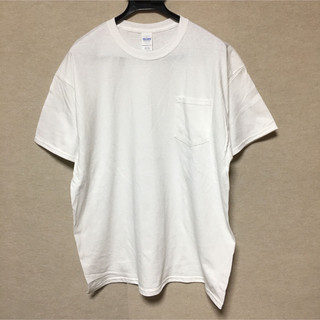 ギルタン(GILDAN)の新品 GILDAN ギルダン 半袖Tシャツ ポケット付き ホワイト 白 XL(Tシャツ/カットソー(半袖/袖なし))