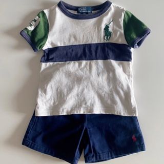 ポロラルフローレン(POLO RALPH LAUREN)の【RALPH LAUREN】　ビックポニー　Tシャツ　＆　ショートパンツ　80(Ｔシャツ)