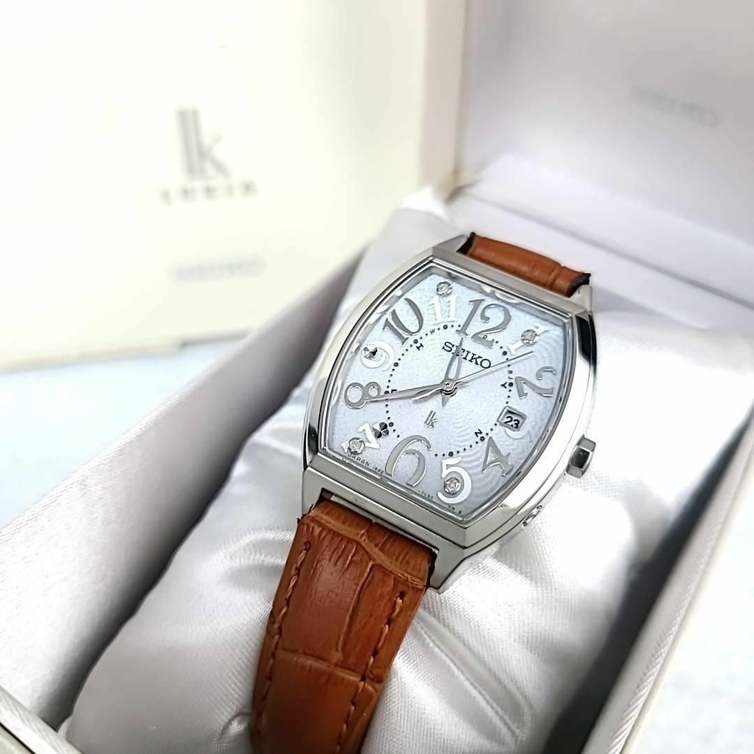 ☆【美品稼働品】SEIKO ルキア シルバー文字盤 デイト 4Pダイヤ | フリマアプリ ラクマ