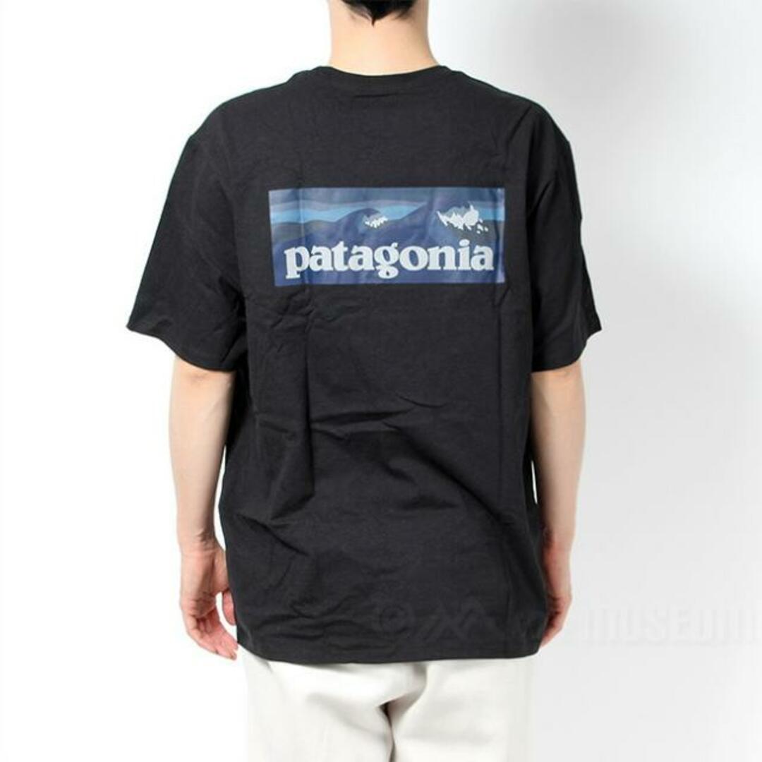 【新品未使用】 patagonia パタゴニア Tシャツ 半袖 ボードショーツ ロゴ ポケット レスポンシビリティー BOARDSHORT LOGO POCKET RESPONSIBILI-TEE 37655 【Mサイズ/INK BLACK】 2