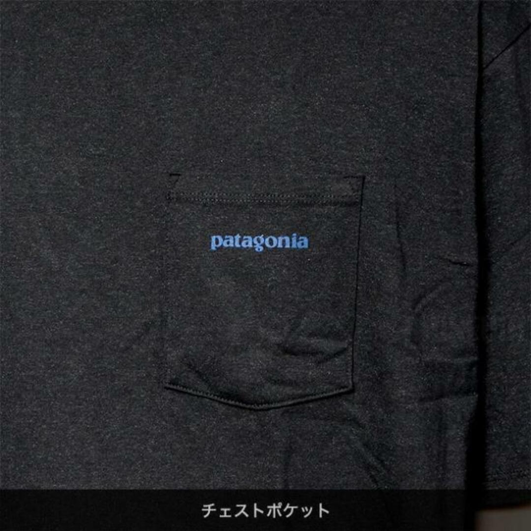 【新品未使用】 patagonia パタゴニア Tシャツ 半袖 ボードショーツ ロゴ ポケット レスポンシビリティー BOARDSHORT LOGO POCKET RESPONSIBILI-TEE 37655 【Mサイズ/INK BLACK】 4