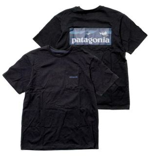 パタゴニア(patagonia)の【新品未使用】 patagonia パタゴニア Tシャツ 半袖 ボードショーツ ロゴ ポケット レスポンシビリティー BOARDSHORT LOGO POCKET RESPONSIBILI-TEE 37655 【Mサイズ/INK BLACK】(Tシャツ/カットソー(半袖/袖なし))