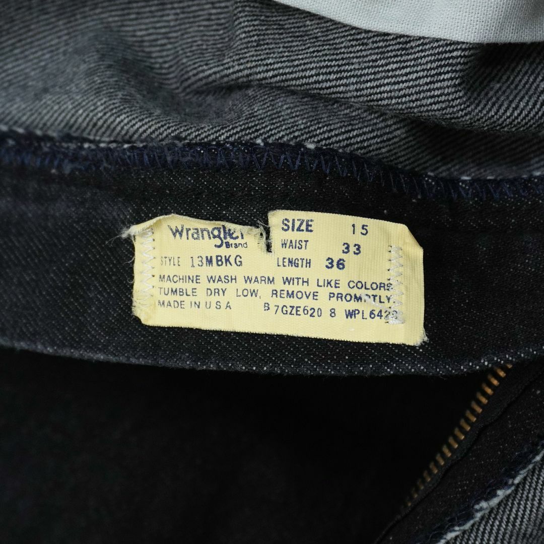 Wrangler(ラングラー)のWrangler 13MBKG BLACK JEANS USA 1980s メンズのパンツ(デニム/ジーンズ)の商品写真