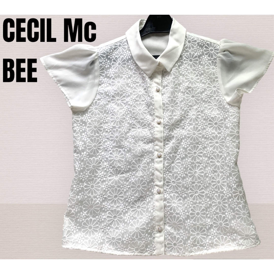 CECIL McBEE(セシルマクビー)のCECIL Mc BEE  美品  半袖ブラウス レディースのトップス(シャツ/ブラウス(半袖/袖なし))の商品写真