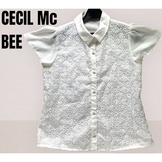 セシルマクビー(CECIL McBEE)のCECIL Mc BEE  美品  半袖ブラウス(シャツ/ブラウス(半袖/袖なし))