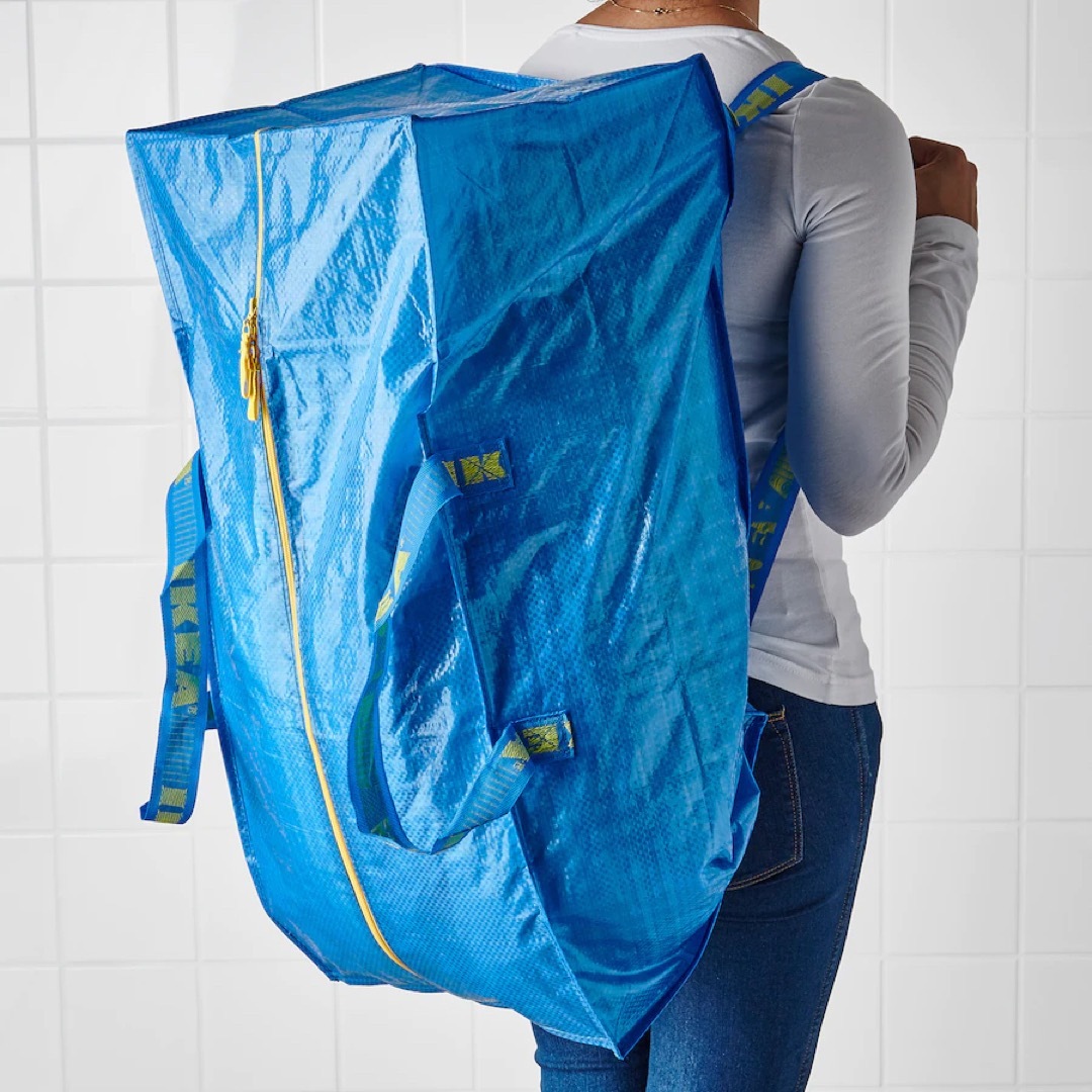 IKEA(イケア)のIKEA イケア　フラクタL＋XL トロリー　ブルーバッグ　2点セット メンズのバッグ(バッグパック/リュック)の商品写真