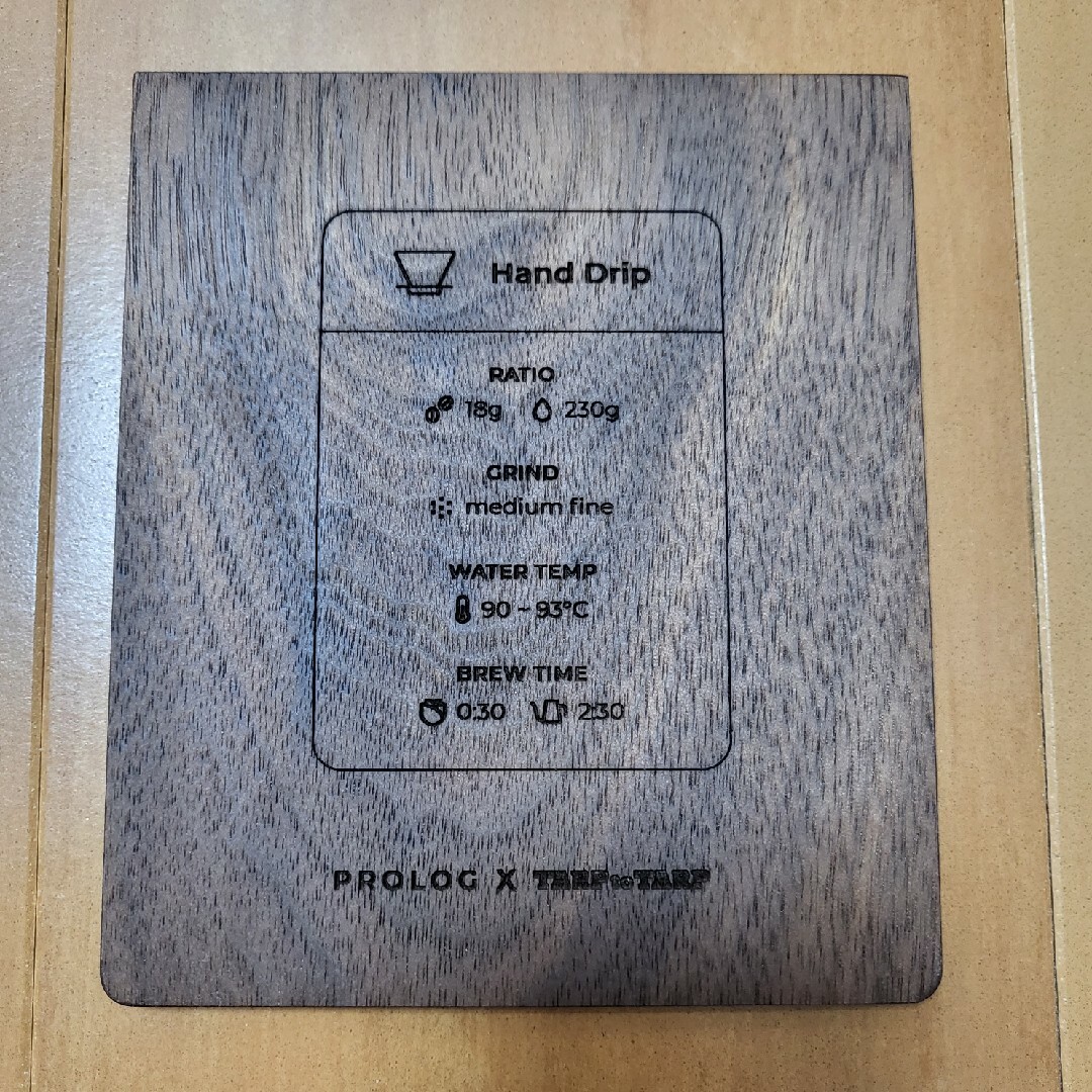 Wood Reminder / PROLOG x TARPtoTARP