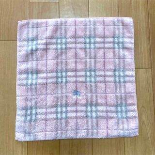 バーバリー(BURBERRY)のBURBERRY バーバリー タオル ミニテリー ピンク(ハンカチ)