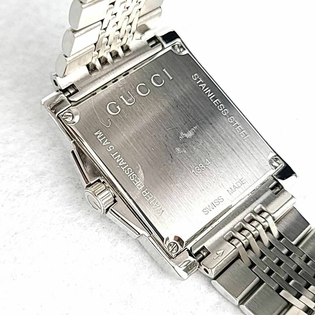 ☆【美品稼働品】GUCCI シェリーライン Gタイムレス シルバー文字盤