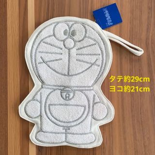 ドラエモン(ドラえもん)の新品 THEドラえもん展 ダイカットポーチ ホワイト(キャラクターグッズ)