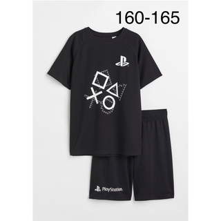 エイチアンドエム(H&M)の新品　h&m  PlayStation  プレステ　セットアップ　速乾　160(Tシャツ/カットソー)