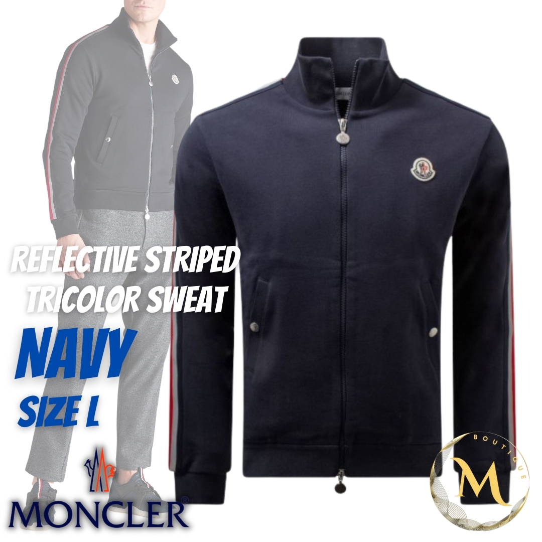 ☆新品未使用・本物保証☆MONCLER トラックジャケット ジャージ L 紺色 | フリマアプリ ラクマ