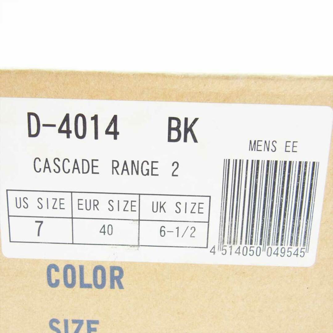 Danner ダナー d-4014 GORE-TEX ゴアテックス CASCADE RANGE カスケードレンジ レザー シューズ ブラック系 US7 7