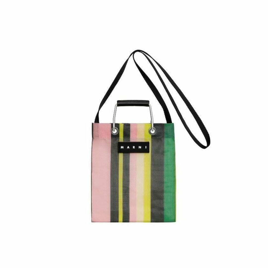 Marni マルニ　ストライプ　バッグ　オリーブグリーン