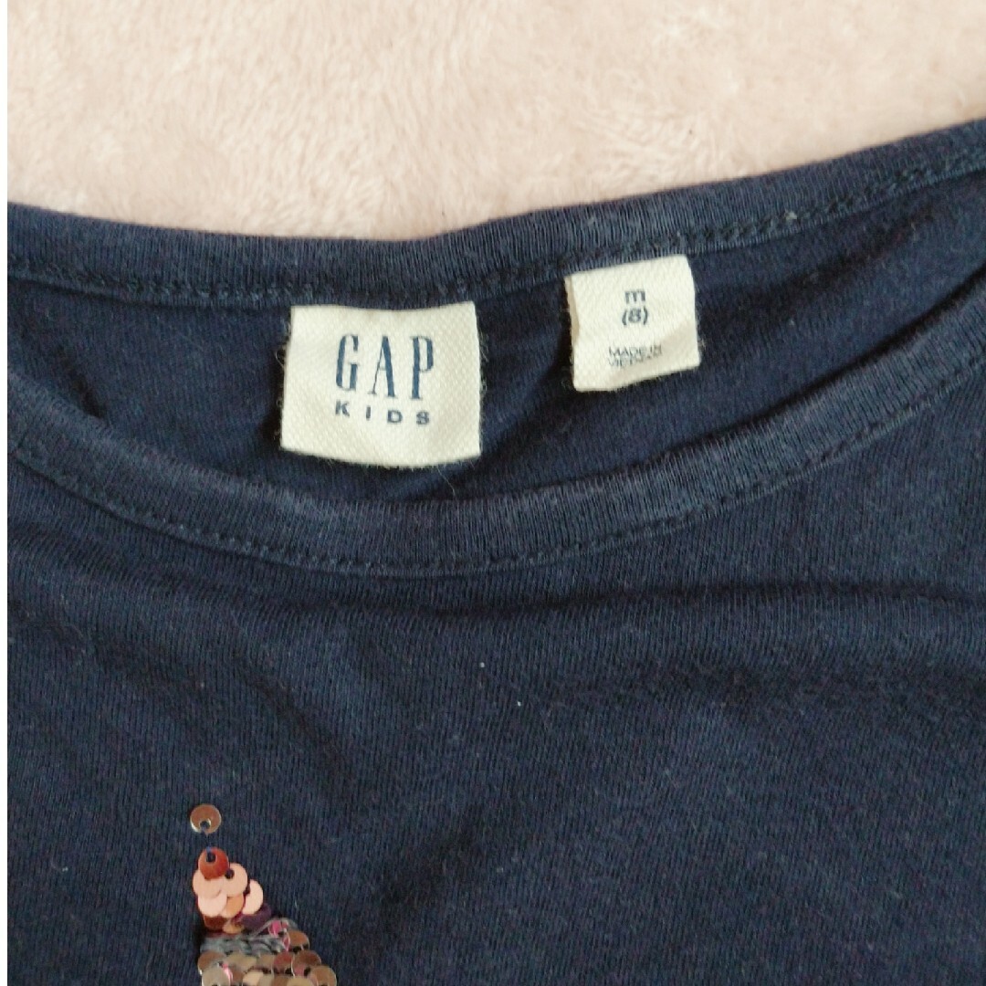 GAP Kids(ギャップキッズ)のGAP H&M Tシャツ2枚セット130cm キッズ/ベビー/マタニティのキッズ服女の子用(90cm~)(Tシャツ/カットソー)の商品写真