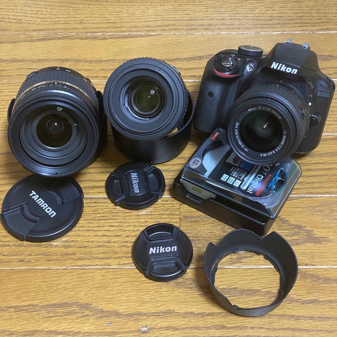 ニコン❤️送料込❤️Nikon D3300 ダブルズームキット BLACK