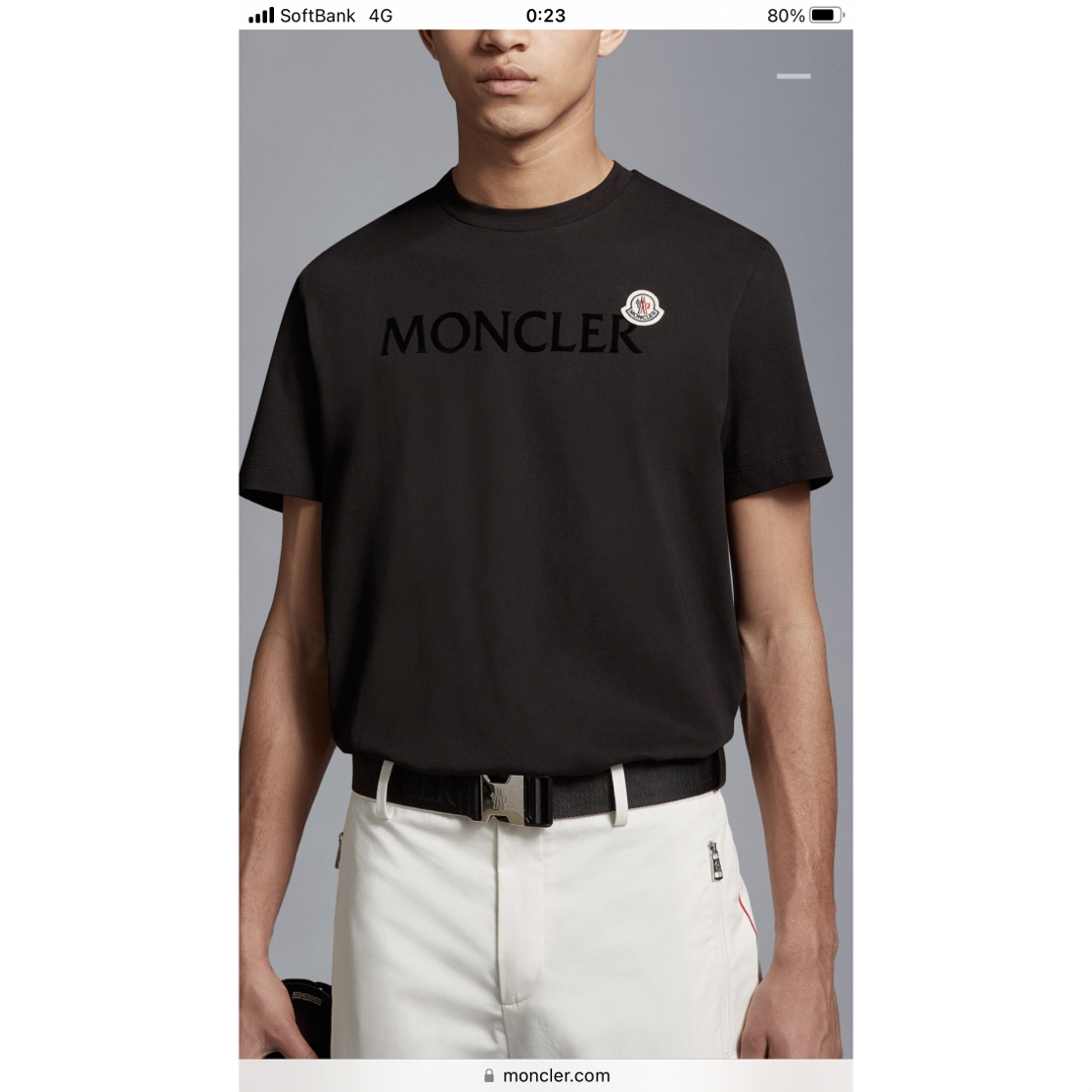 MONCLER ワッペンロゴ S/S TEE BLACK（XL） | www.fleettracktz.com