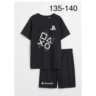 エイチアンドエム(H&M)の新品　h&m  PlayStation  プレステ　セットアップ　速乾　140(Tシャツ/カットソー)
